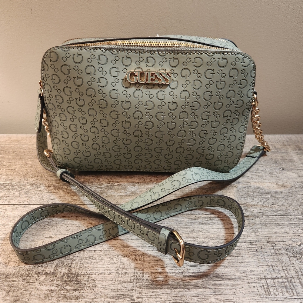 GUESS Mint Green Logo Crossbody Bag NWOT